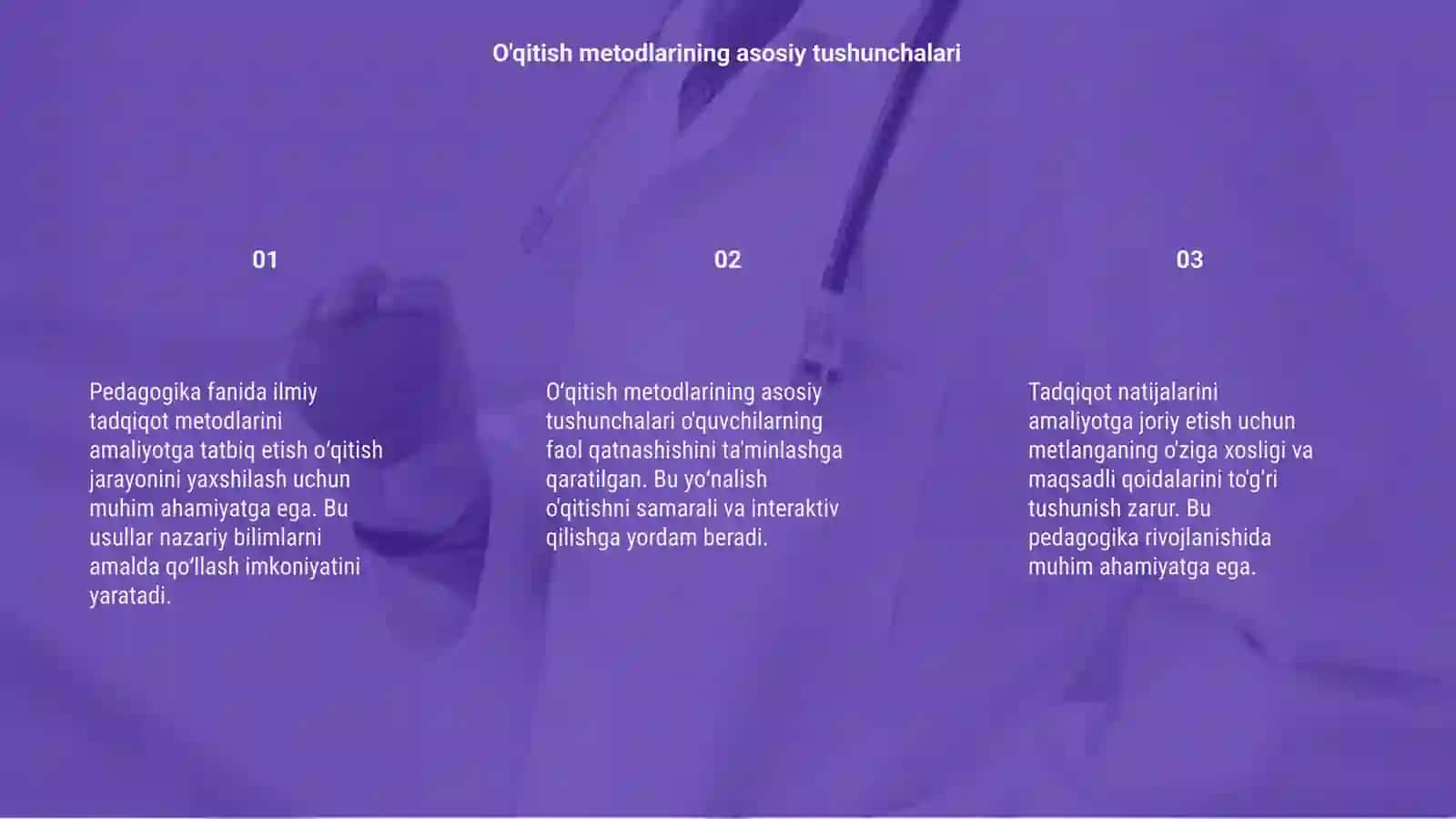 Pedagogika fanining ilmiy tadqiqot metodlarni amaliyotga tatbiq etish 3