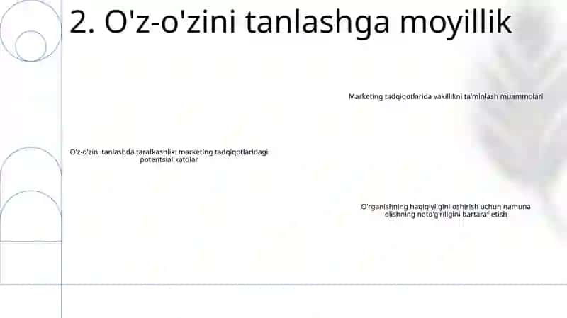 Marketing Tadqiqotlarda Reprezintativlikni Ta'Minlash Muammolari 3