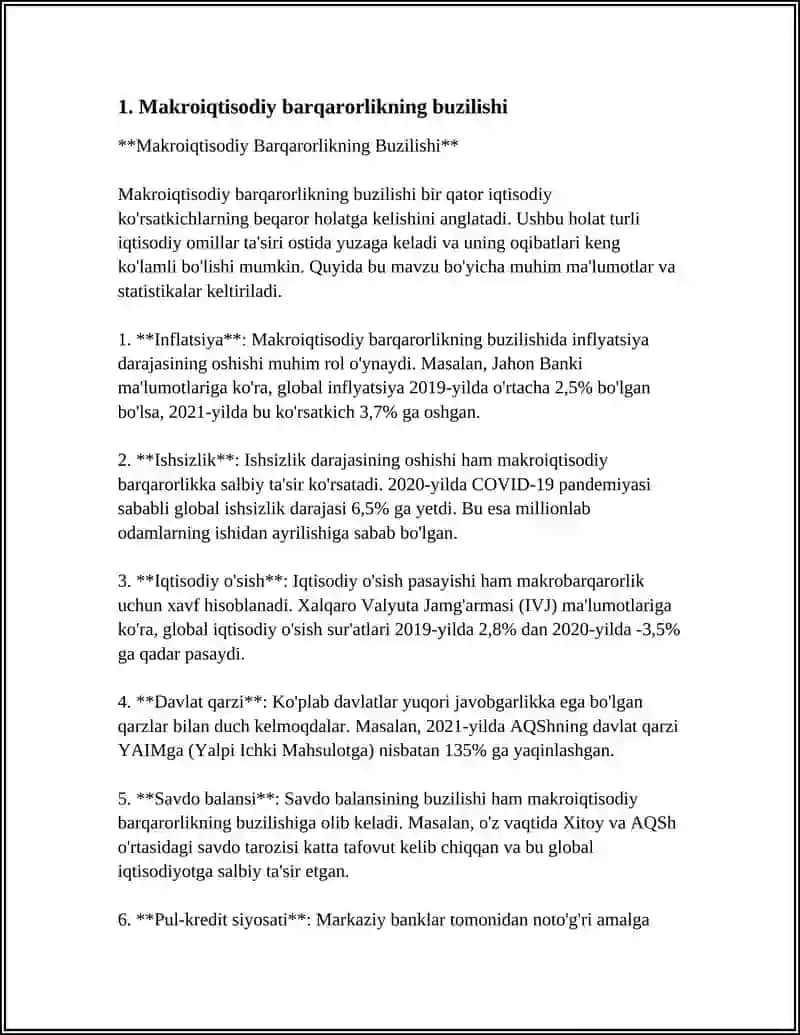 Makroiqtisodiy Barqarorlikning Buzilishi 3