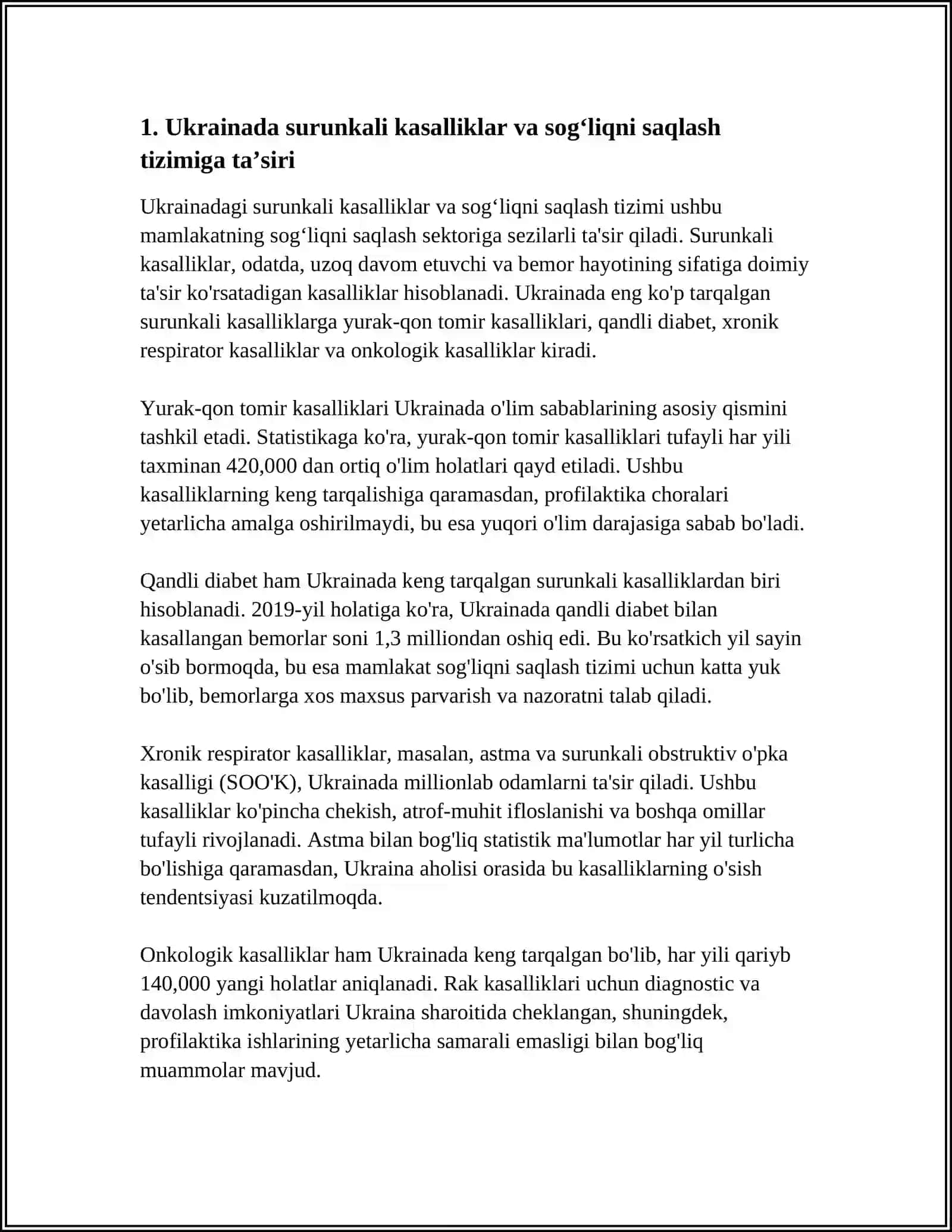UKRAINA KASALLIKLARI VA TEXNOGEN HOLAT VA FALOKATLAR 3