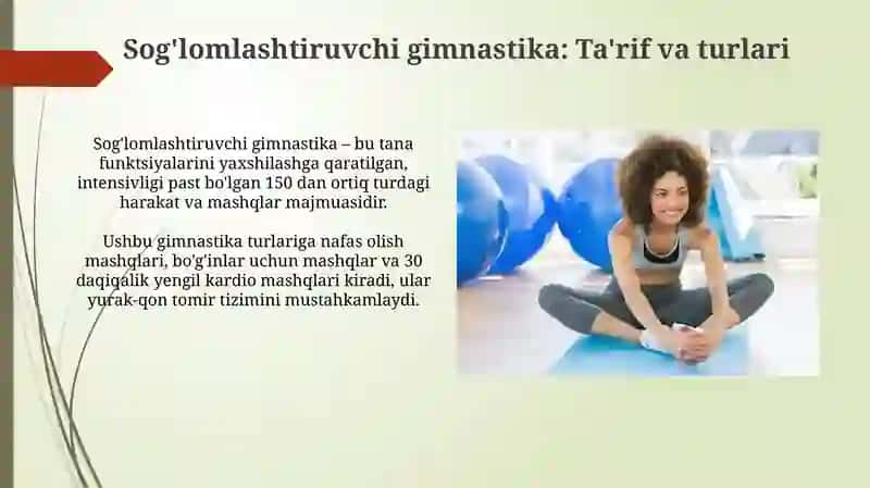 Sog'lomlashtiruvchi gimnastika 3