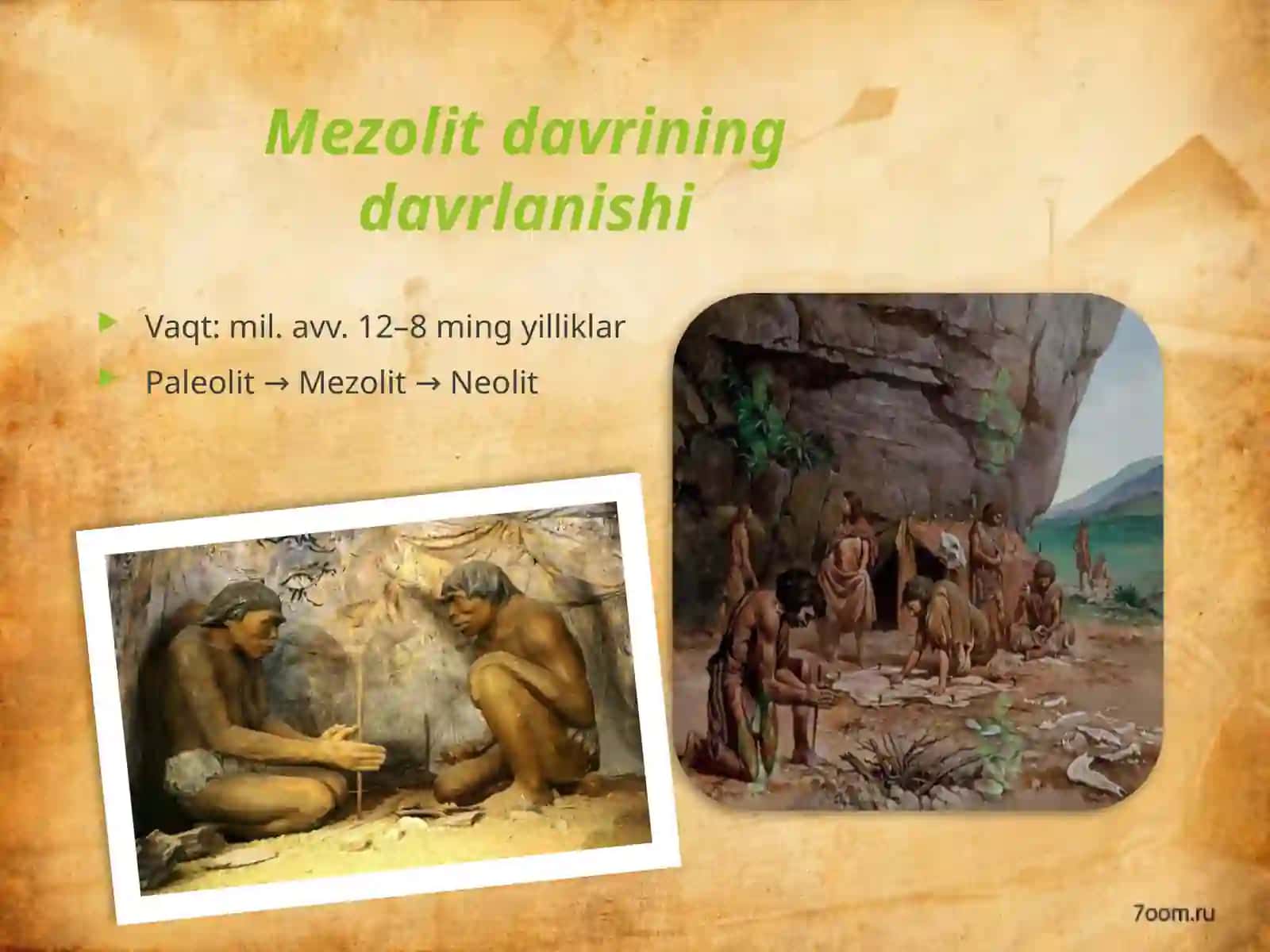 Oʻzbekiston mezolit davrining tarixi 3