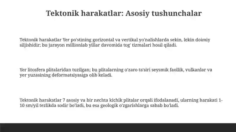 Tektonik harakatlar va Burmalar 3