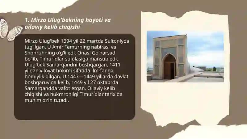 Mirzo Ulug'bek olim va davlat arbobi 3