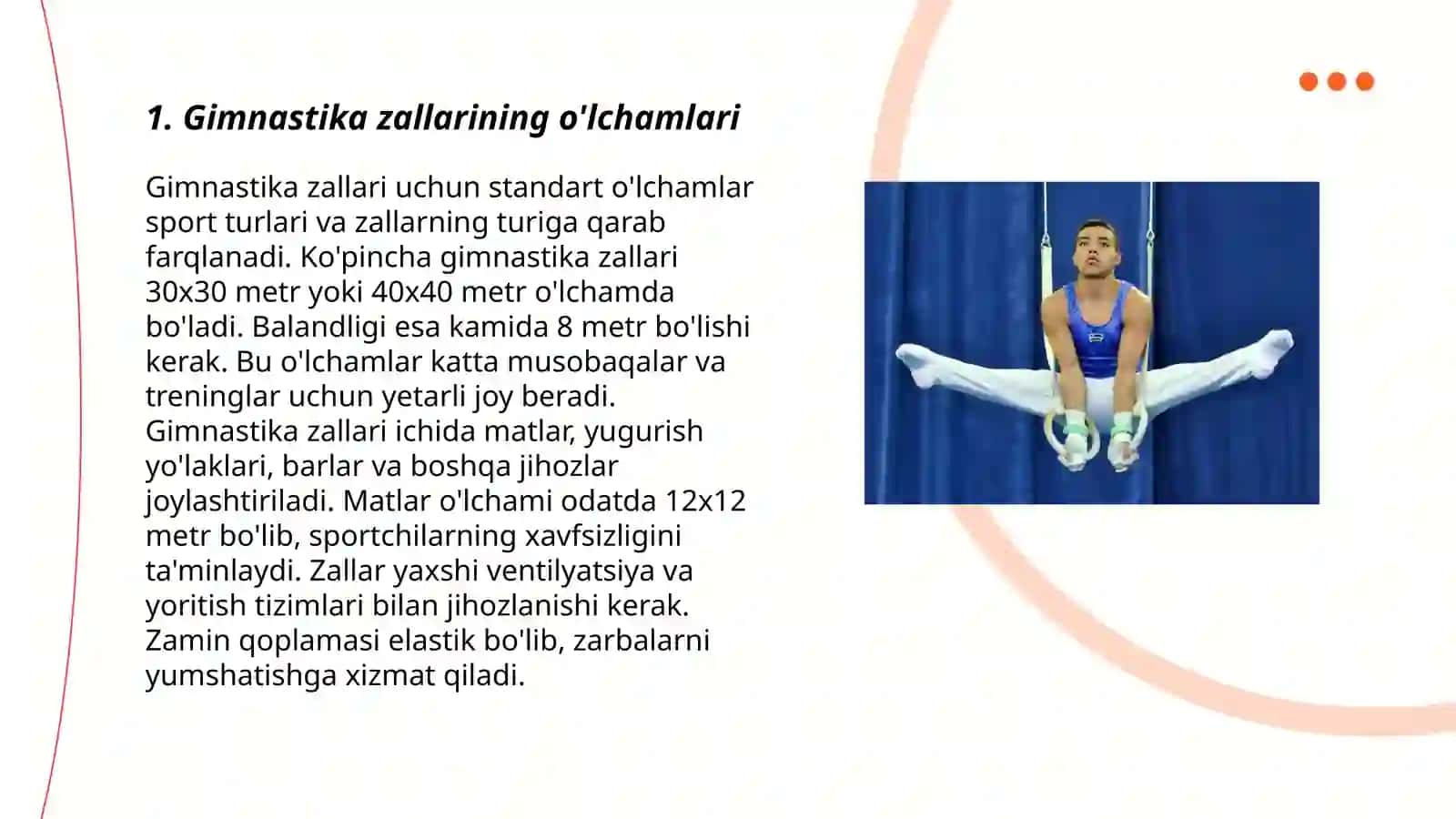 Gimnastika zallarining jihozlanishi 3