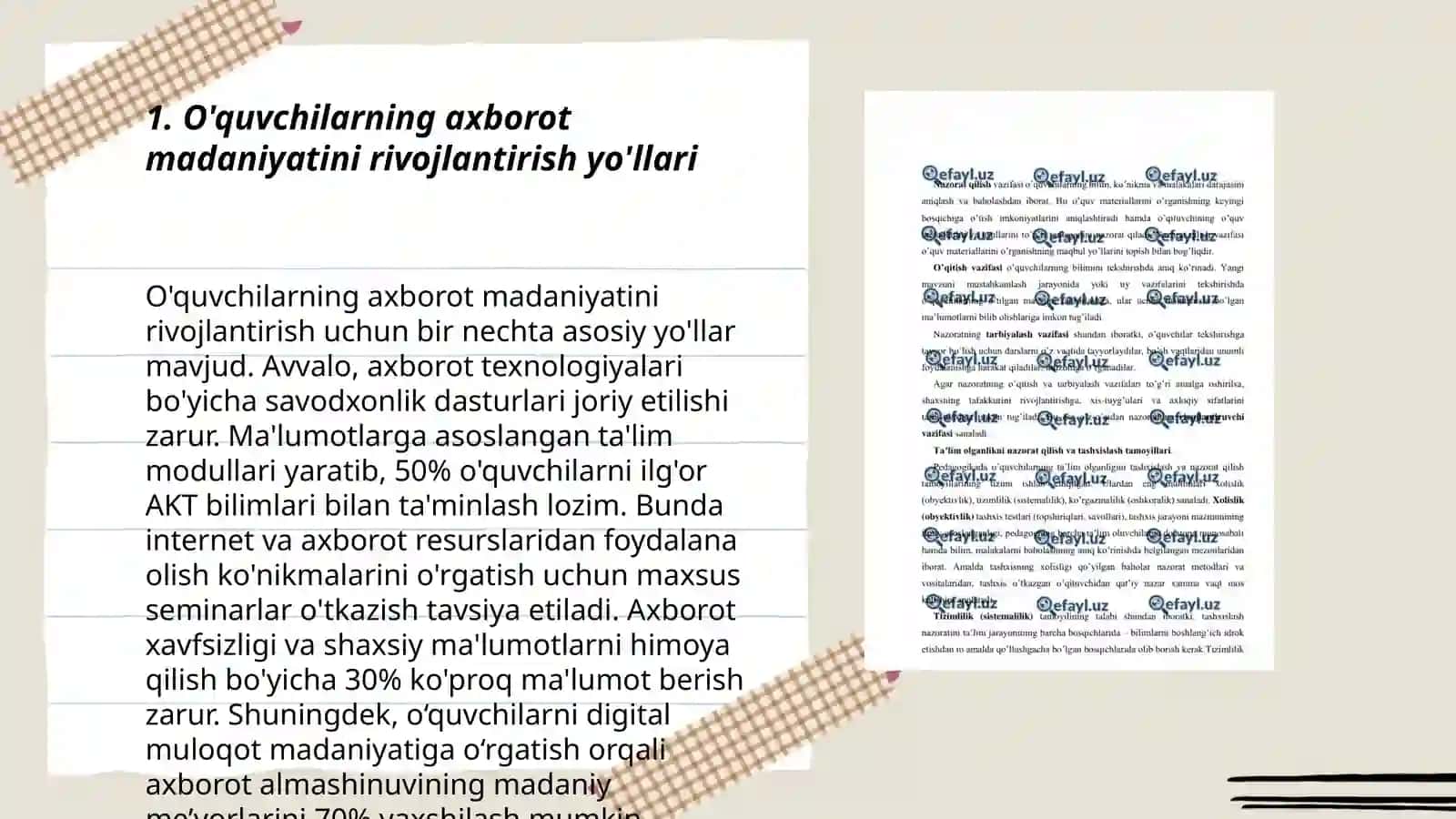 O‘quvchilarning axborot iste’moli madaniyatini shakllantirish metodlari 3