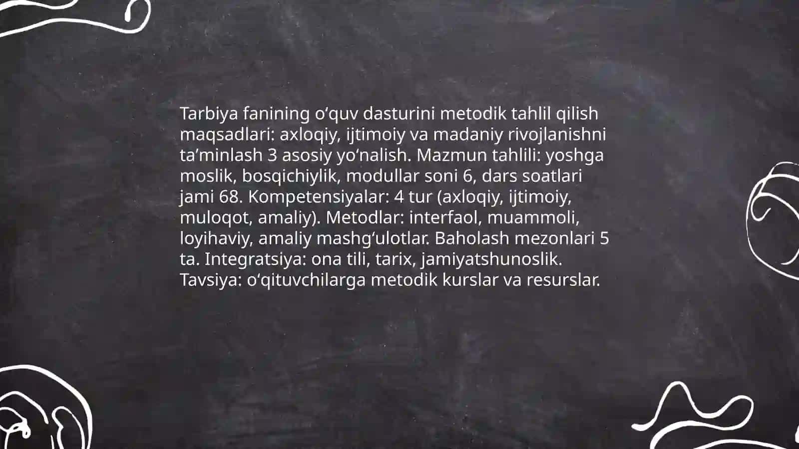 Tarbiya fanini oʻqitish metodikasi 3
