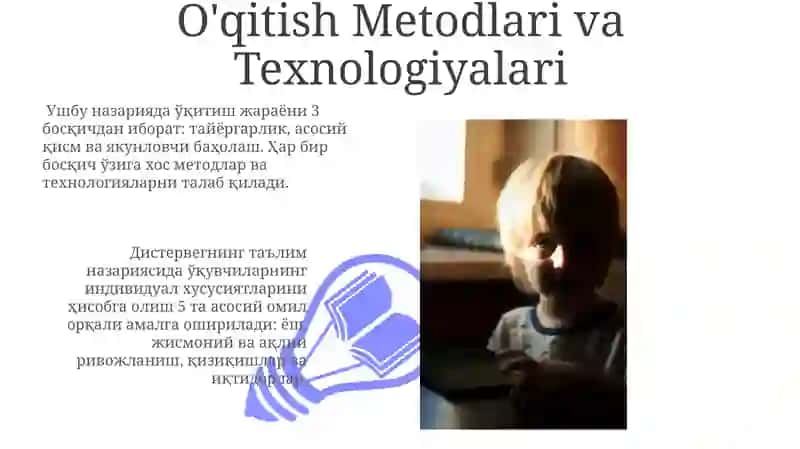 Adolf Disterwegning rivojlanish ta'limi nazariyasi 3