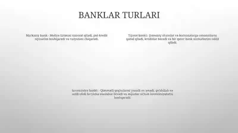 Bank Tizimi 3