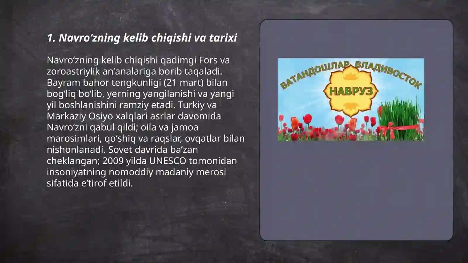 Navroʻzning kelib chiqishi va tarixi 3