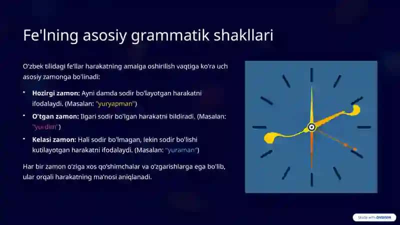 Fe’lnisbatlar 3
