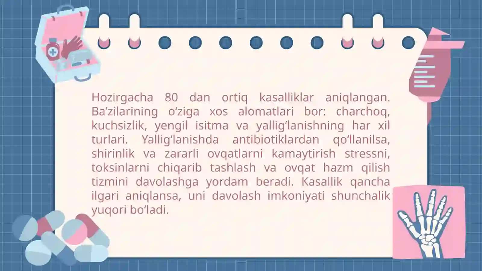 AUTOIMMUN KASALLIKLARNING KELIB CHIQISHI, KECHISHI, TASHHISI. IMMUNITET BILAN ZAMBURUG`LI VA PARAZITAR KASALLIKLARNING BOG`LIQLIGI. 3