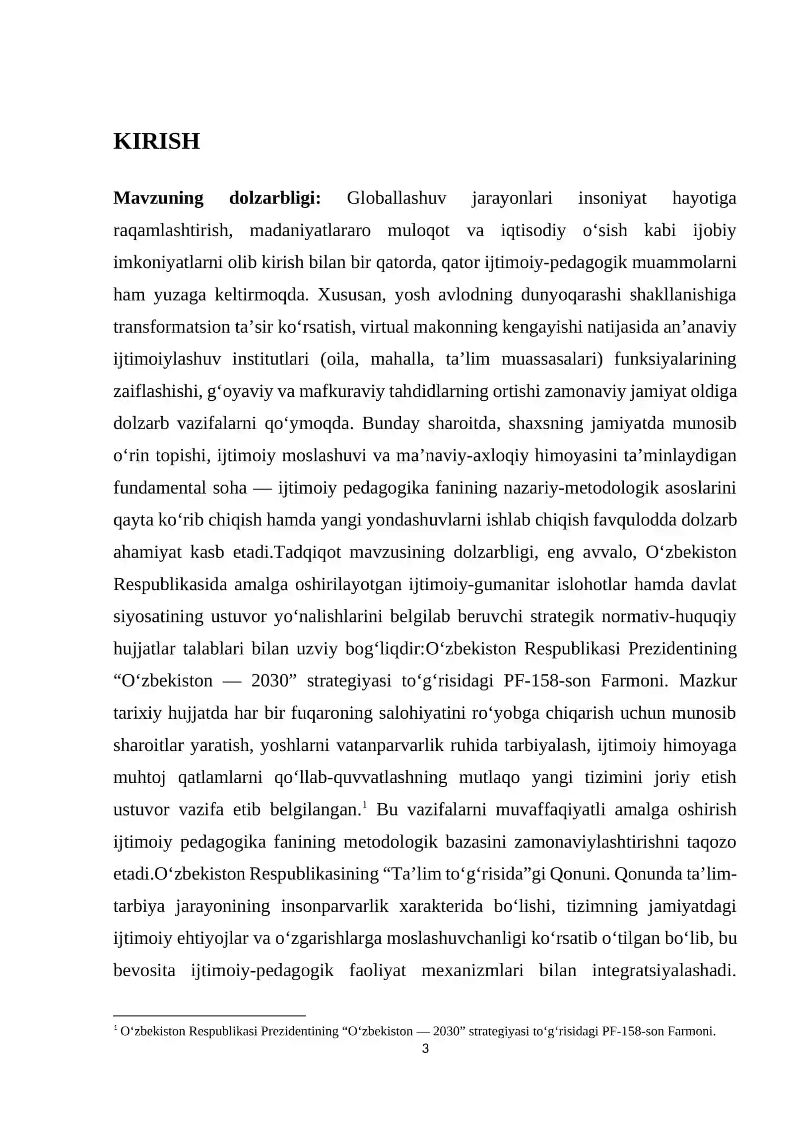 Ijtimoiy pedagogikaning nazariy-metadologik asoslari va globallashuv sharoitidagi yangi yondashuvlar 3