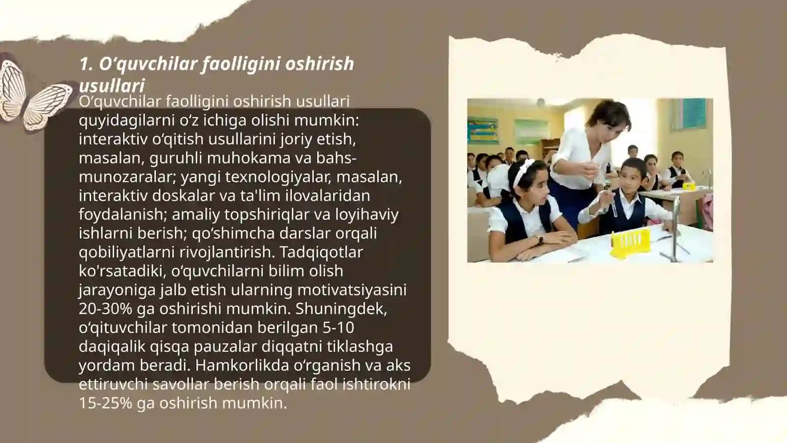 O‘quvchilar faolligini jadallashtirish talim texnologiyalari asosida dars kanspektini ishlab chiqish 3