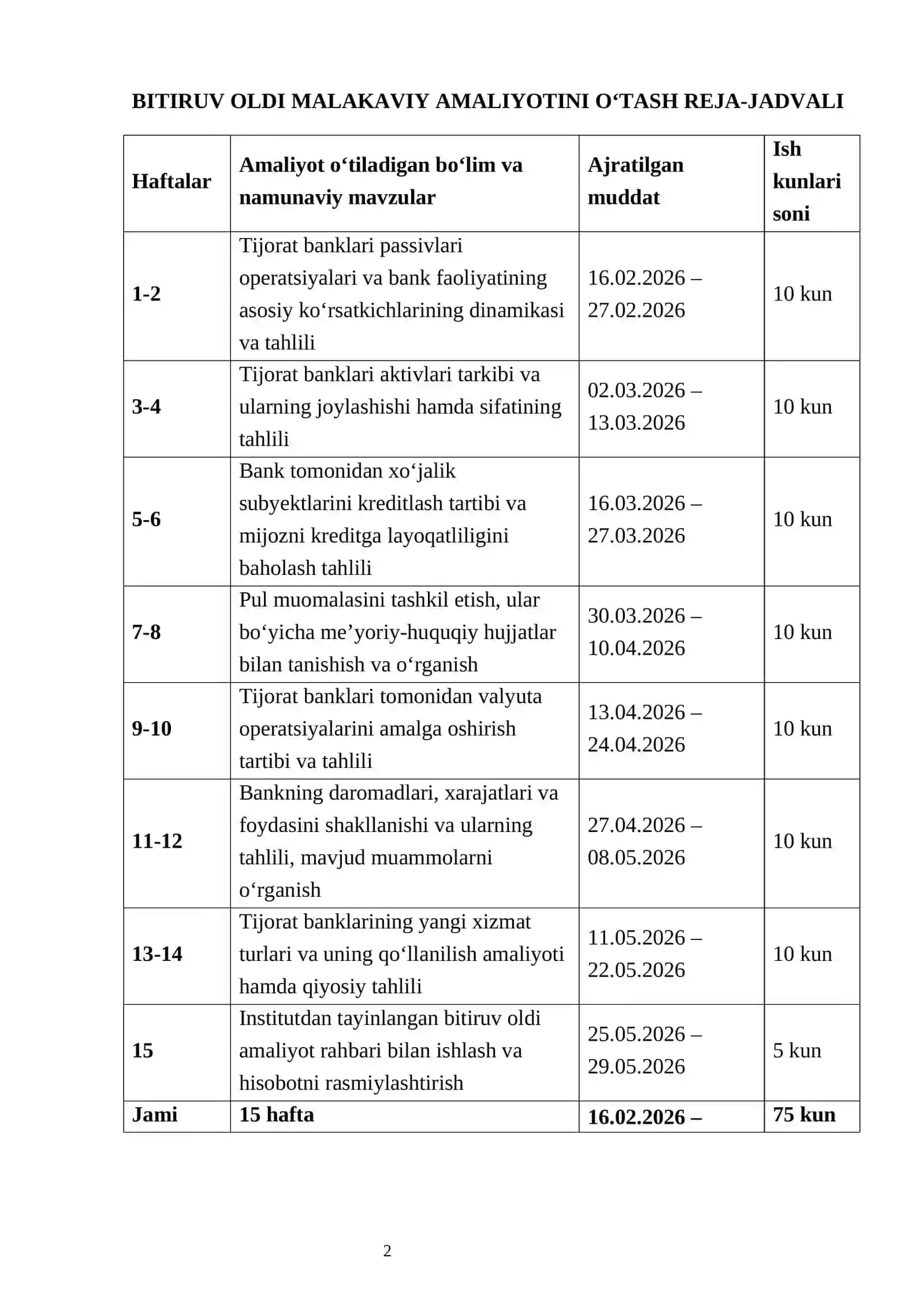Mikrokreditbank amaliyot hisoboti 2026 tayyor        Mikrokreditbank bank amaliyoti hisoboti      Bank amaliyot hisoboti tayyor Mikrokreditbank Samarqand filiali            Bitiruv oldi malakaviy amaliyot hisoboti tijorat banki 2026 3