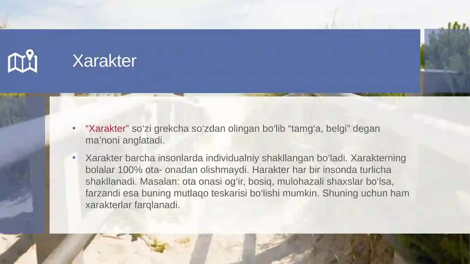 Xarakter va qobiliyat 3