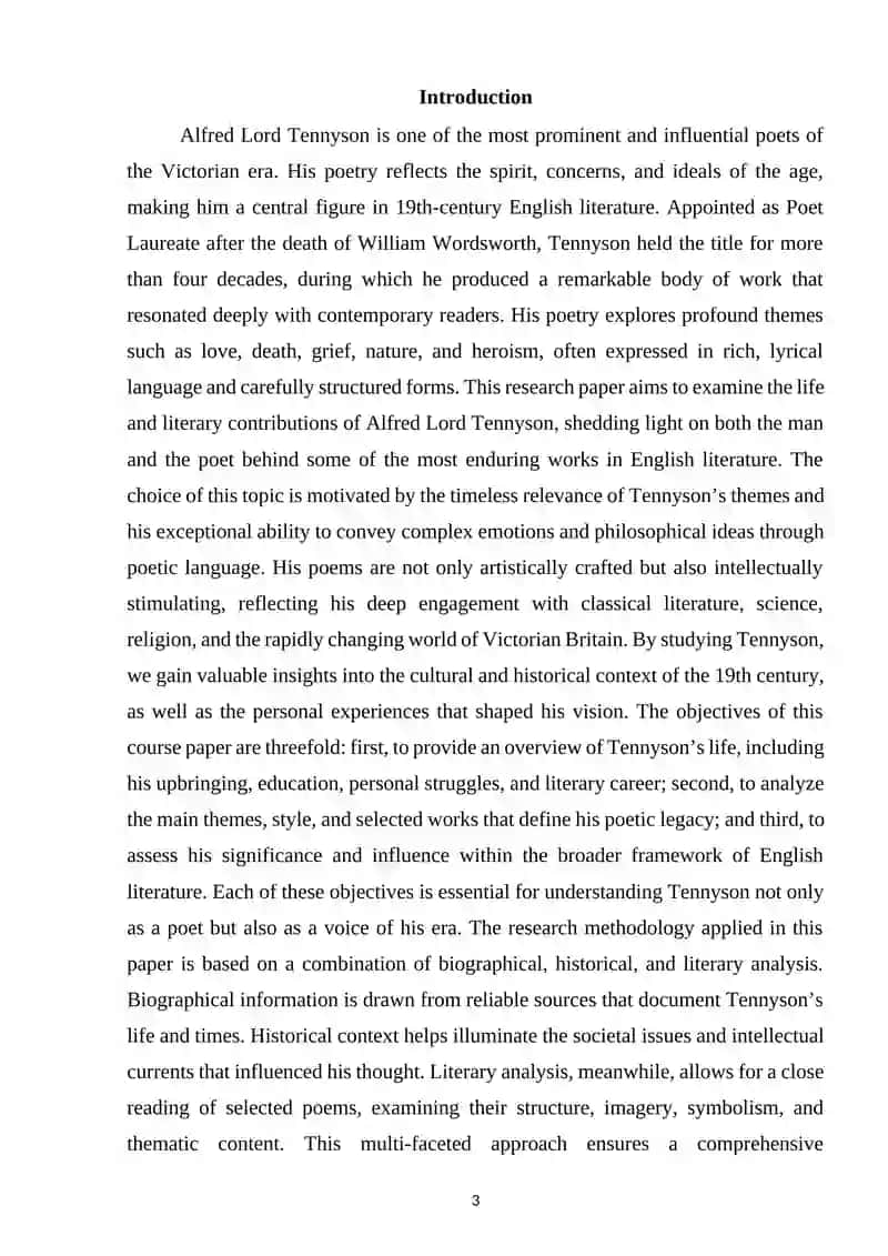 Alfred Lord Tennyson His Life and Work 3