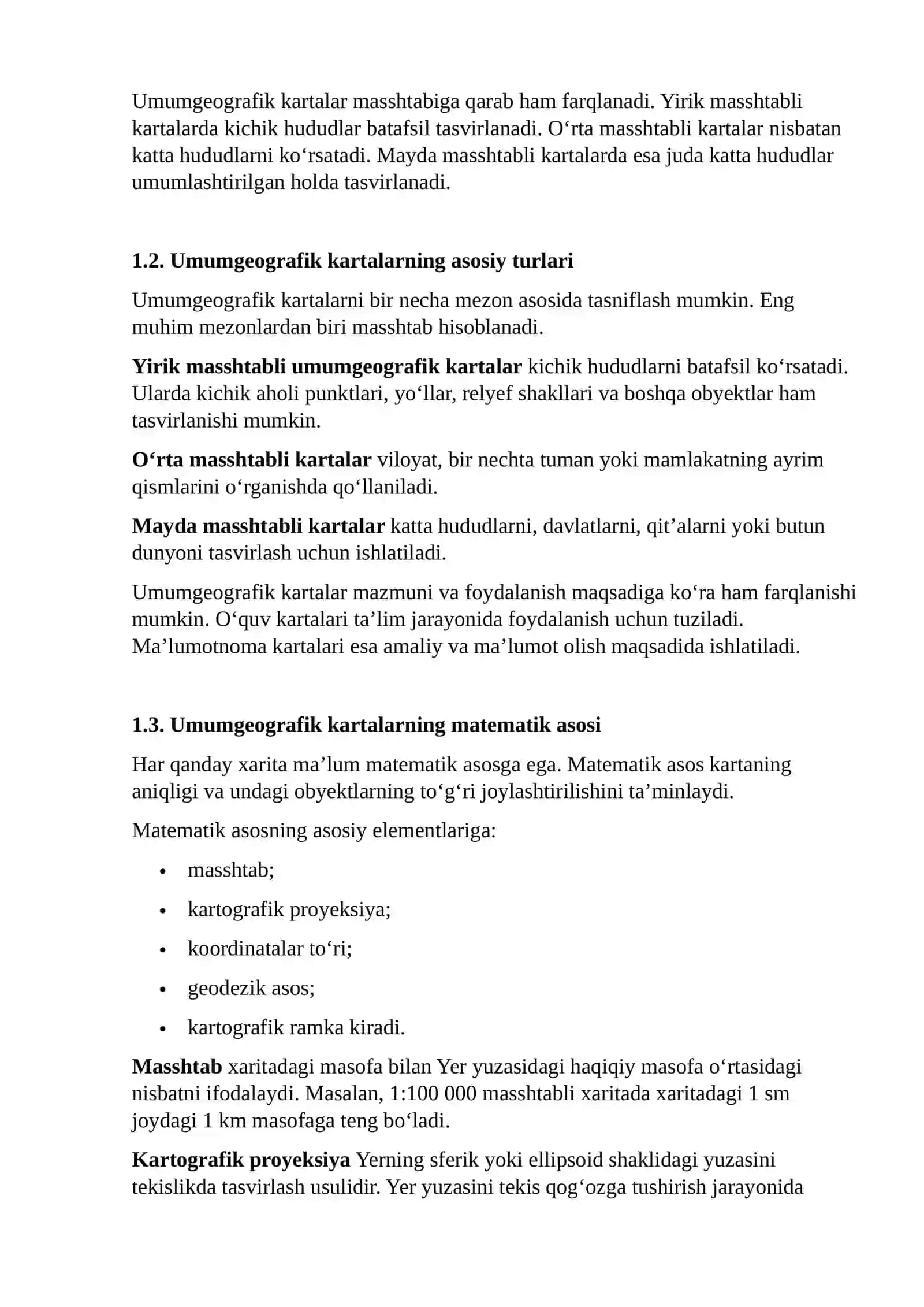 UMUMGEOGRAFIK KARTALARNING MAZMUNINI TAHLIL QILISH 3