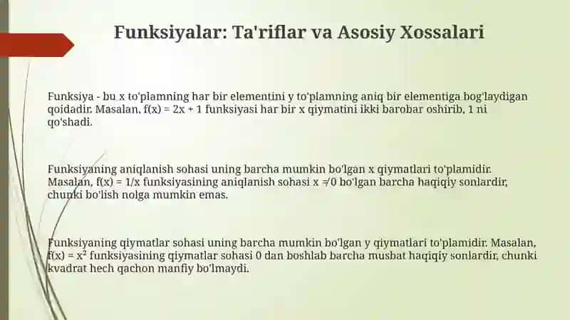 Funksiyalar 3