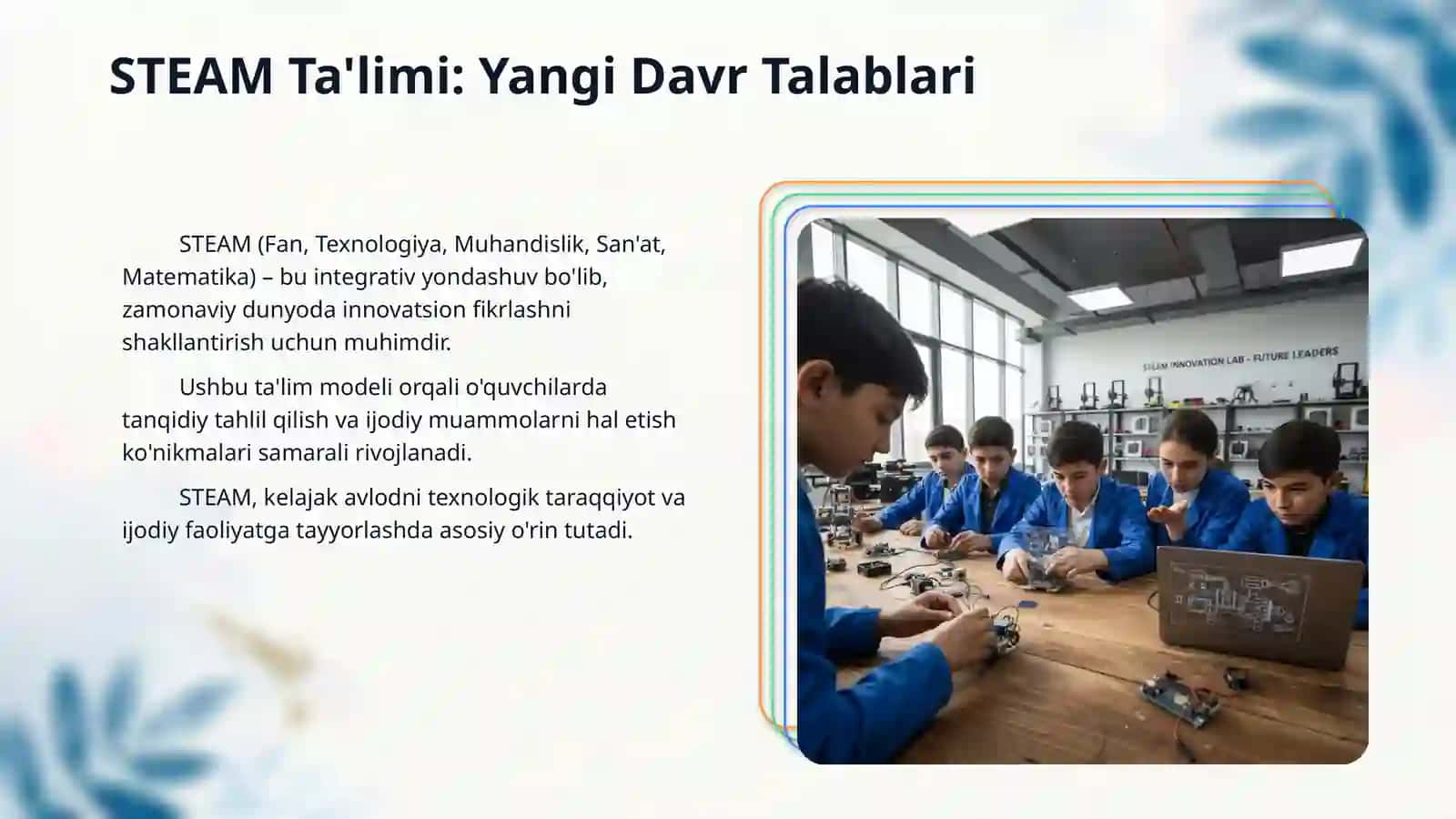 STEAM Mashg'ulotlarini loyilashda tarbiyachining roli 3