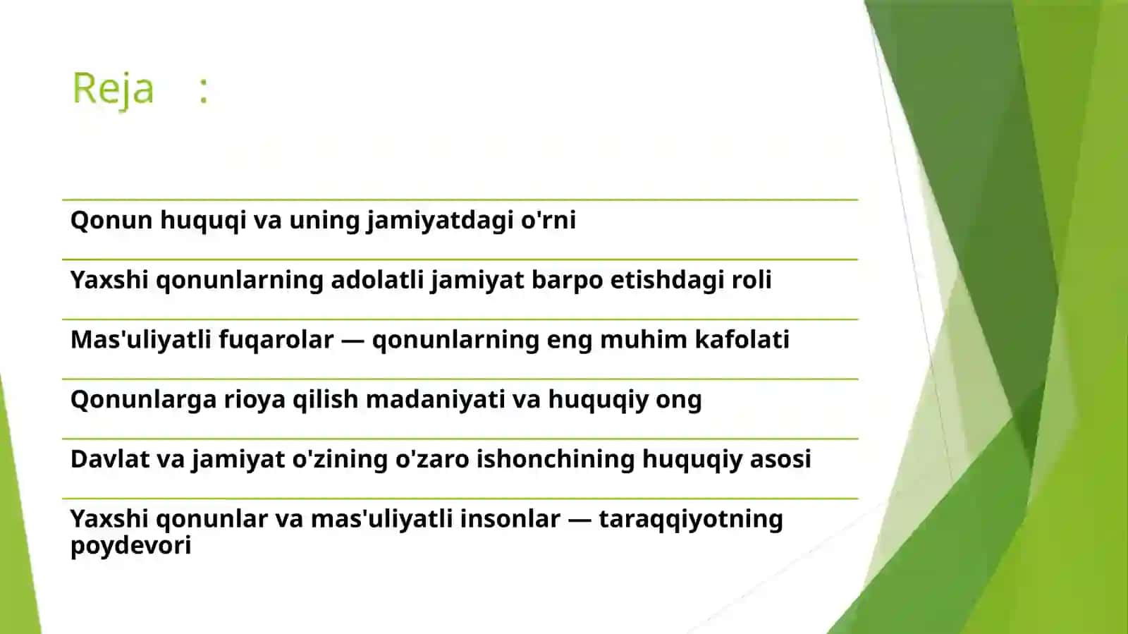 Qonunhujjatlari va uning jamiyatdagi o'rni 3