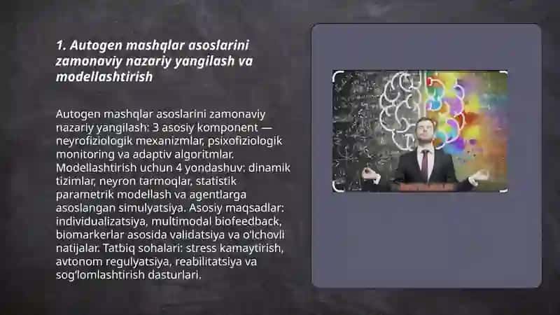 Autogen mashqlarning yangi usullarini ishlab chiqish yo'nalishlari 3