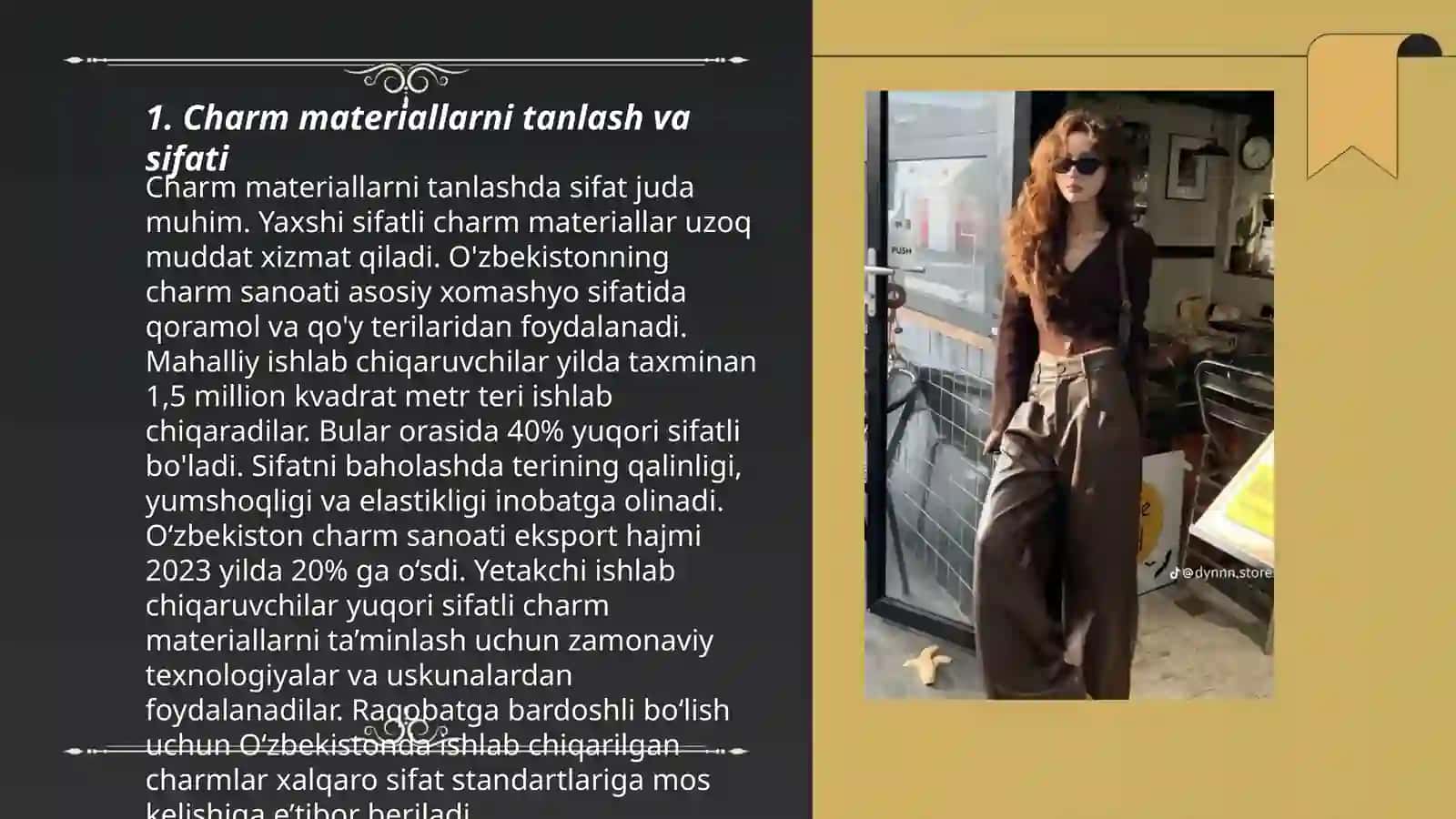 Charm materiallardan kiyimlarni konstruksiyalash 3
