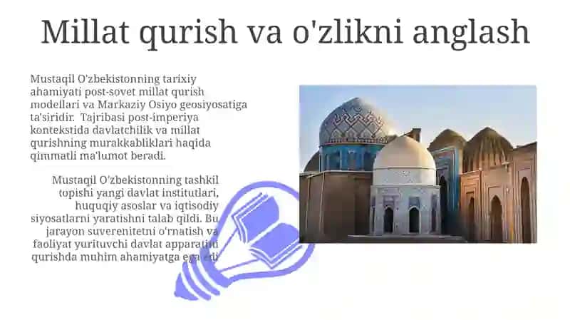 Mustaqil Oʻzbekiston Respublikasining tashkil topishi va uning tarixiy ahamiyati 3