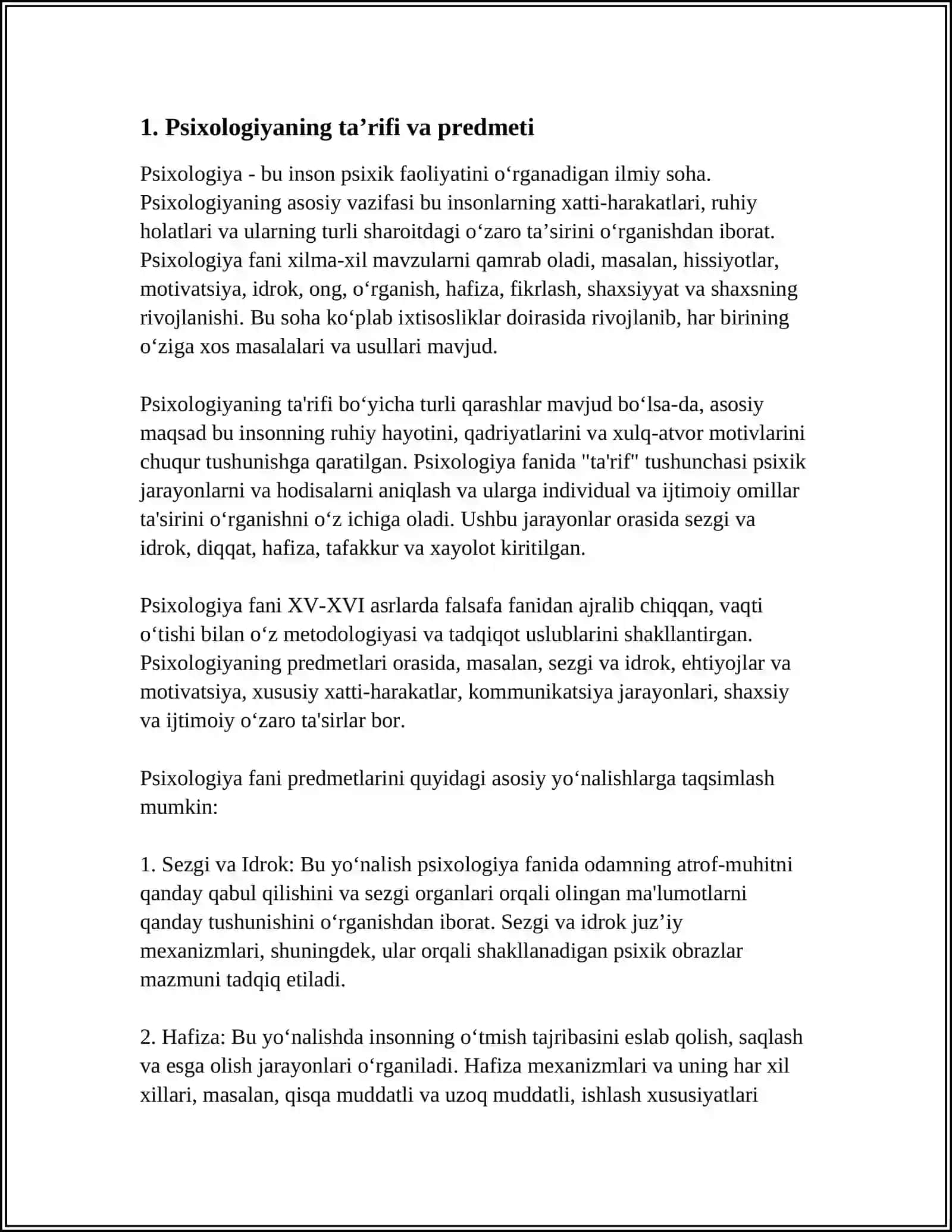 PSIXOLOGIYA HAQIDA UMUMIY TUSHUNCHA 3