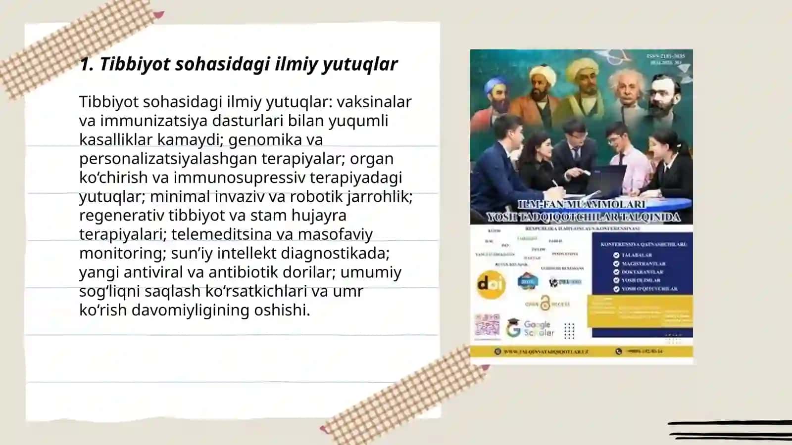 Ilm - fanda erishilgan yutuqlar 3