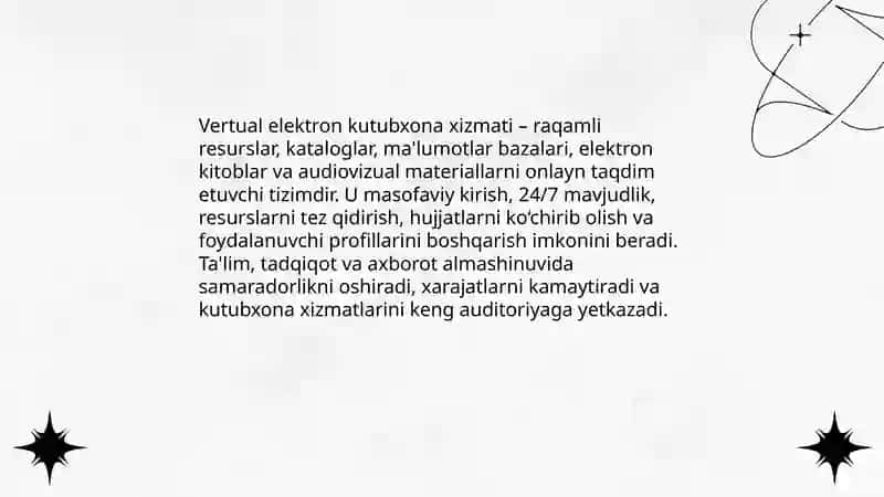 Vertual elektron kutubxona xizmati 3