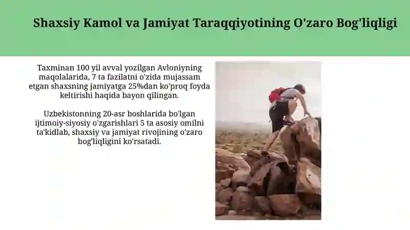 Avloniyning komil inson haqidagi qarashlari 3