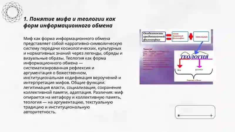 Мифология и теология как формы информационного обмена 3
