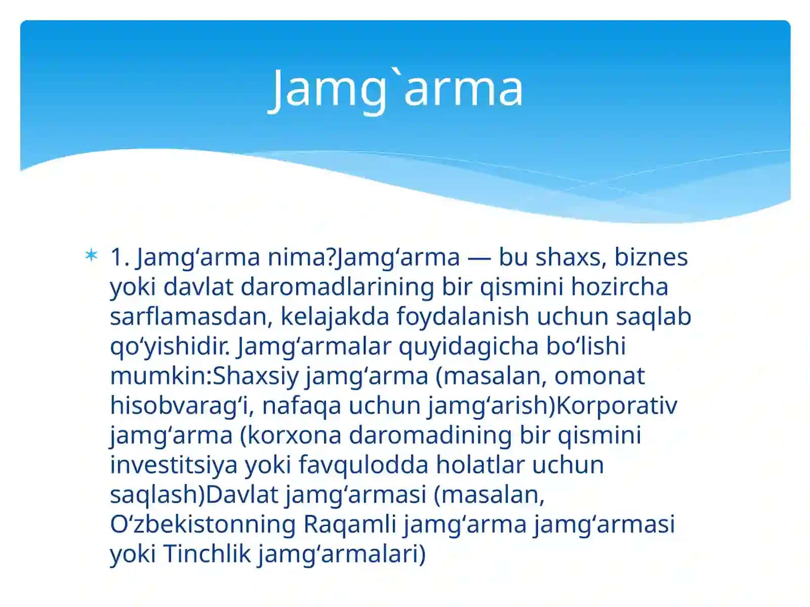 Jamg`armavainflyatsiya 3
