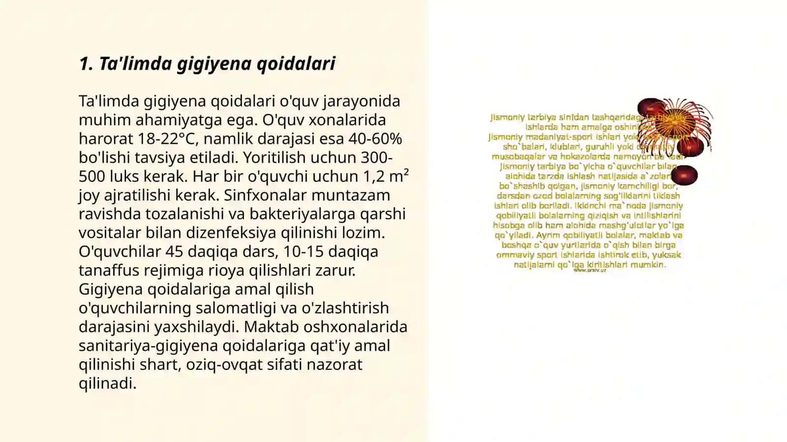 Ta'limda gigiyena qoidalari 3