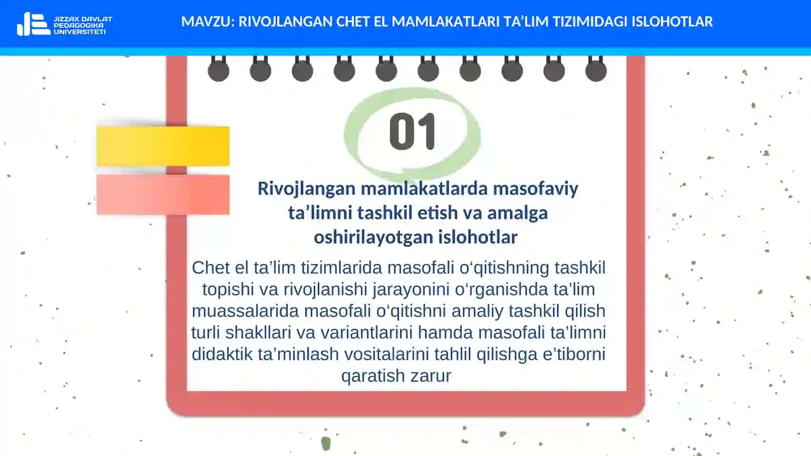 RIVOJLАNGАN CHET EL MАMLАKАTLАRI TА’LIM TIZIMIDАGI ISLOHOTLАR 3