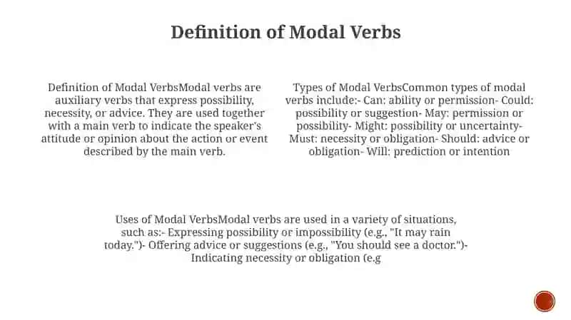 Modal Verbs 3