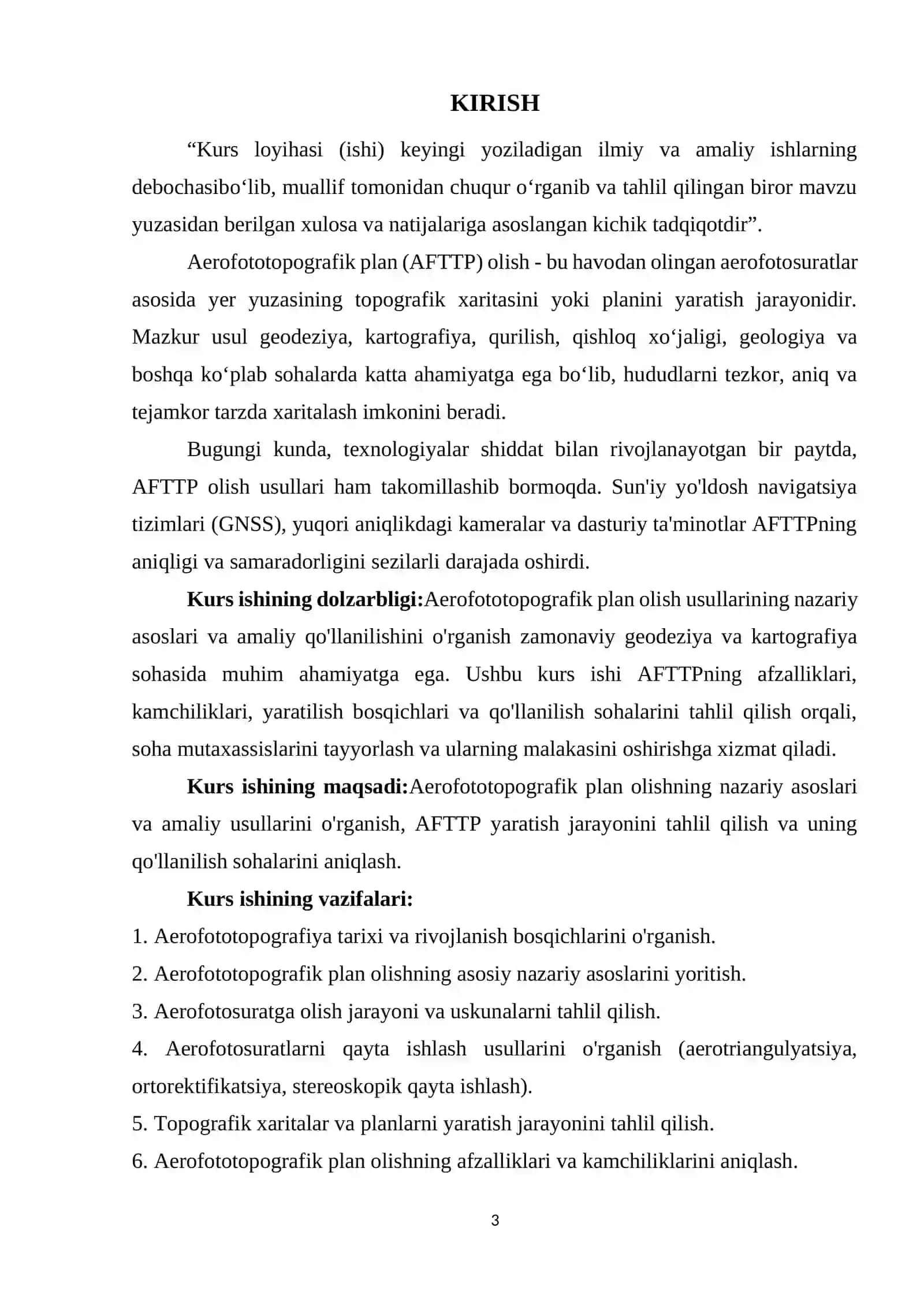 Aerofototopografik plan olish 3