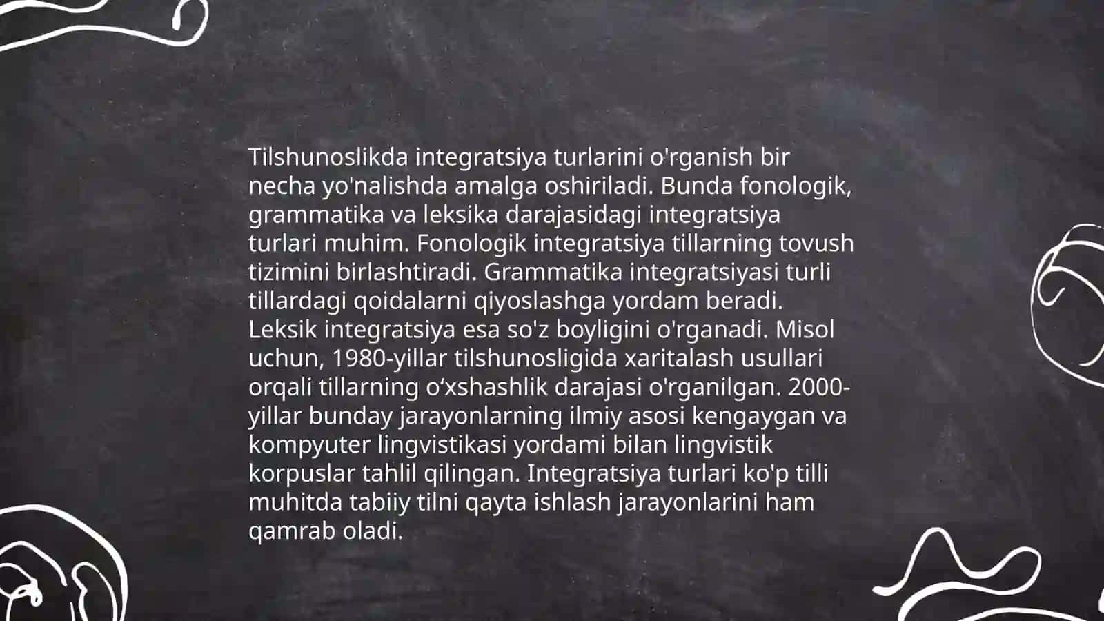 Tilshunoslik masalalarini o‘rganishda ichki integratsiya 3