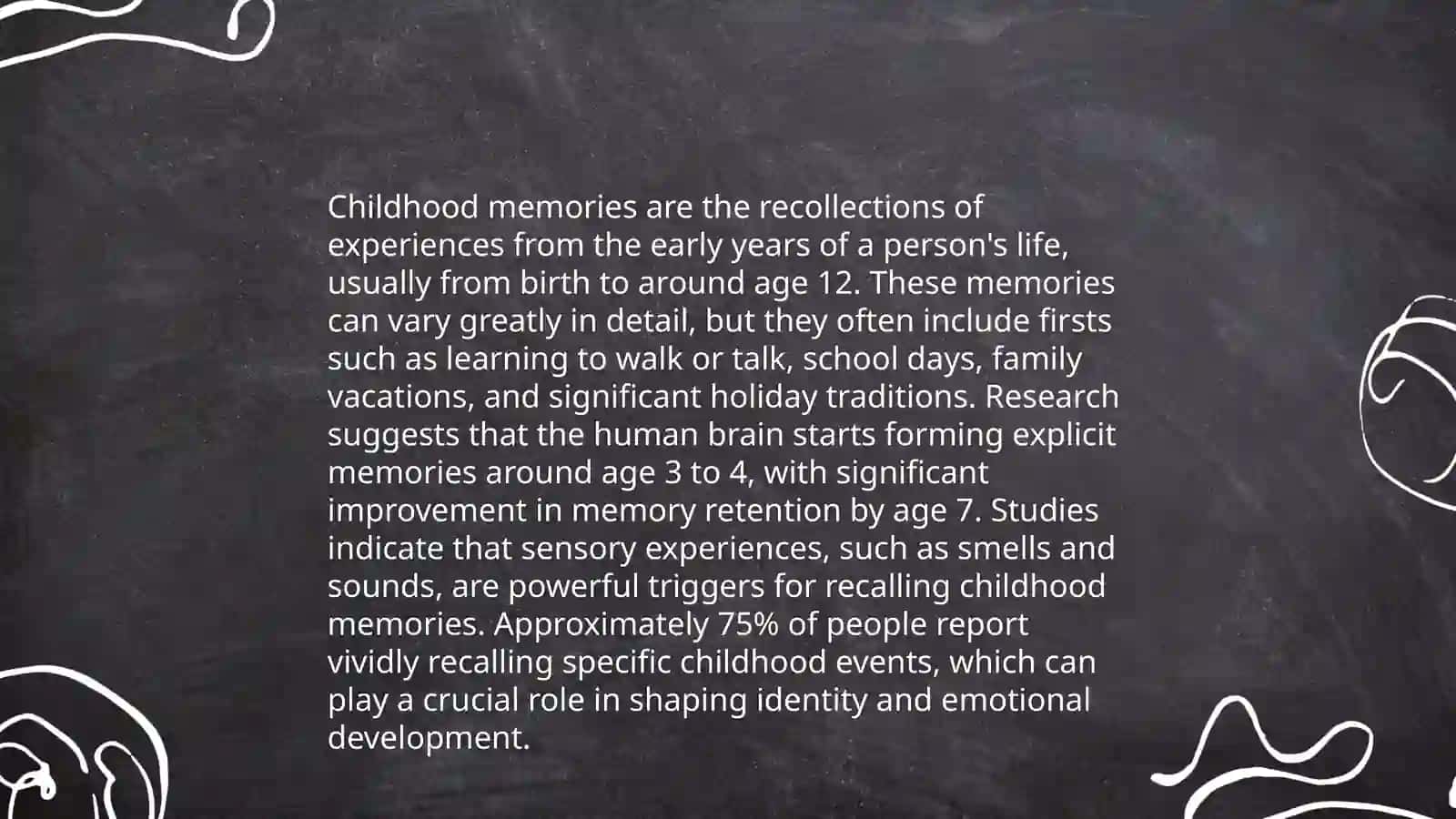 Plan: Childhood Memories, Teenage Adventures, First Love Experience 3