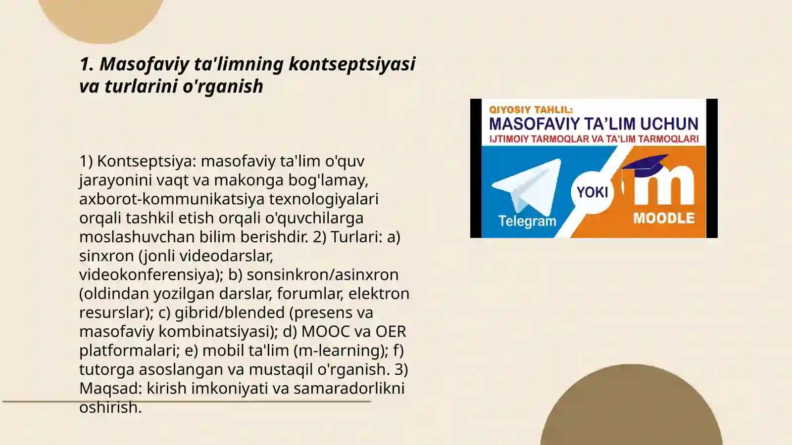 Masofali taʼlim imkoniyatlari afzalliklari va elektron darsliklar 3