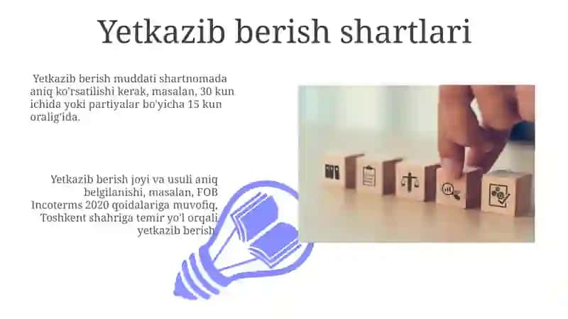 Mahsulot taqsimotiga oid bitim haqida tushuncha 3