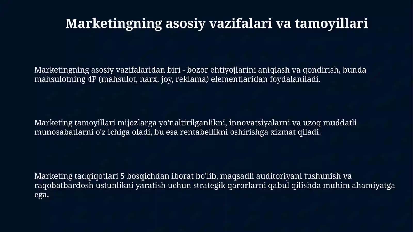 Marketing Funksiyalari Vazifalari va tamoyili 3