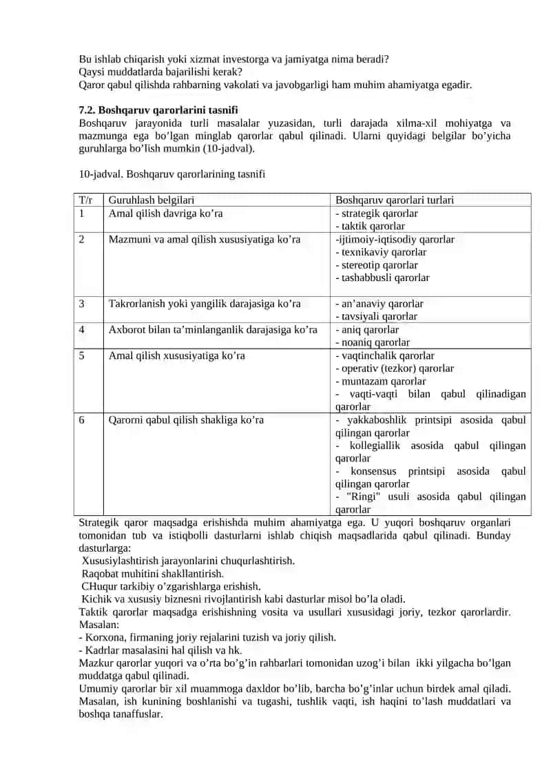 BOSHQARUV QARORLARI VA ULARNI QABUL QILISH 3