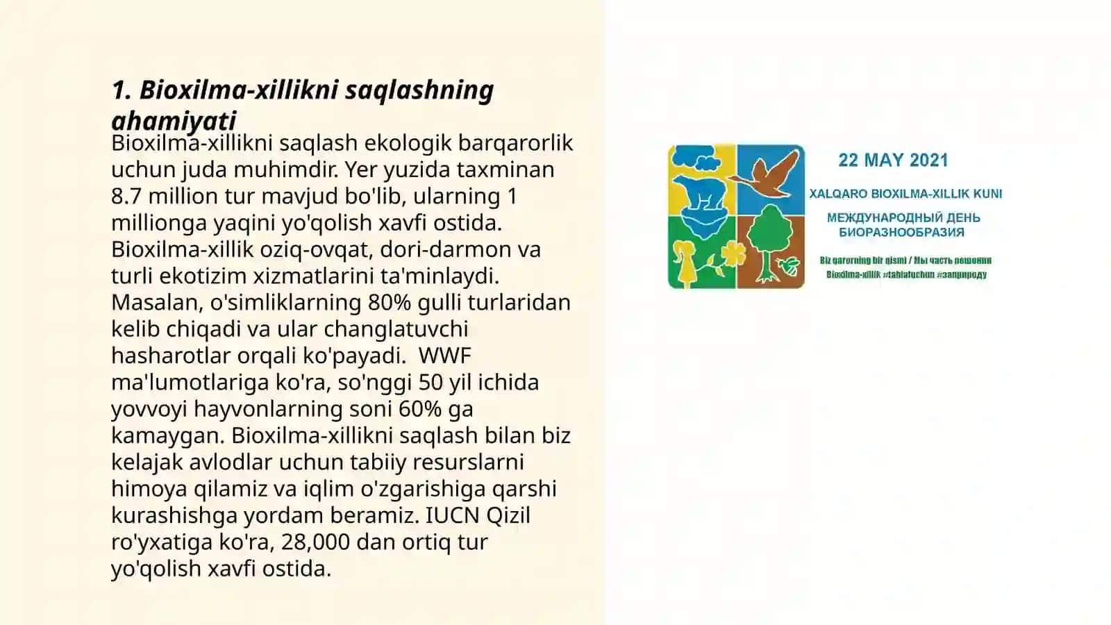Bioxilma-xillikni saqlash 3