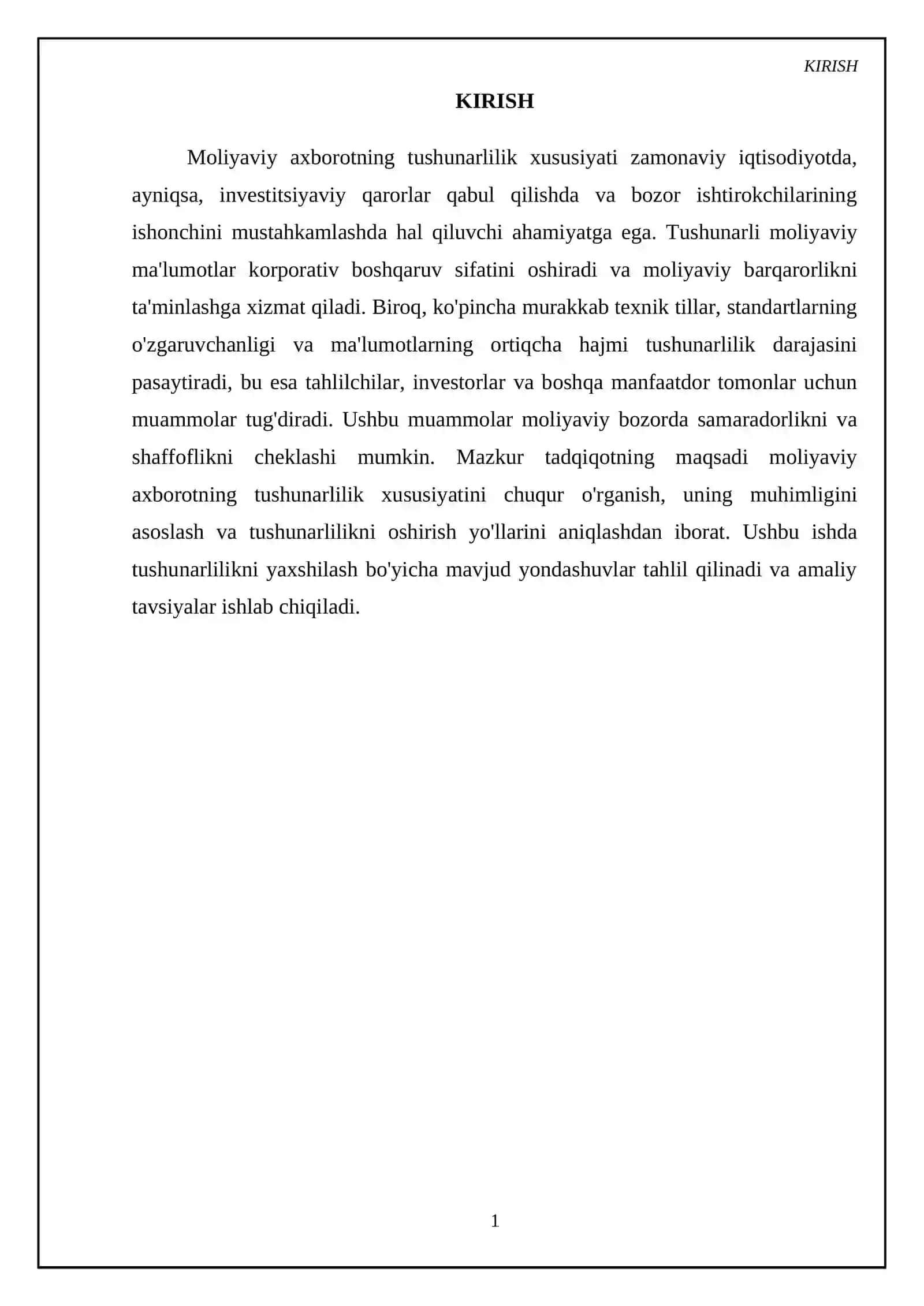 Moliyaviy axborotning tushunarlilik xususiyati 3