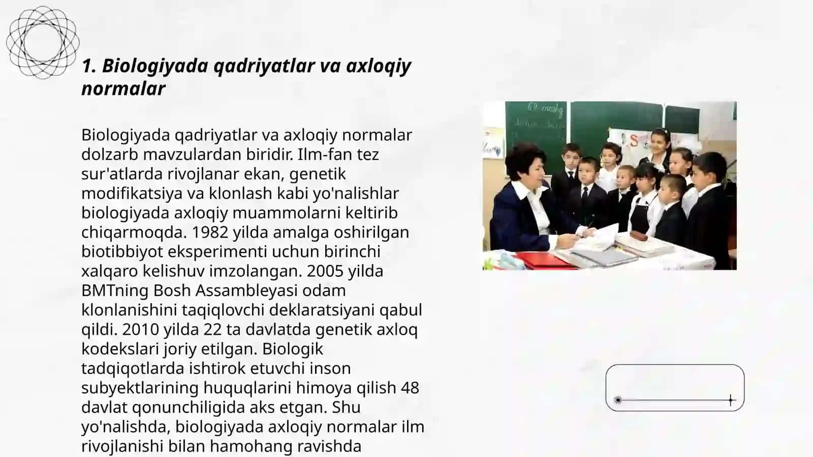 Biologiyada qadriyatlar va axloqiy normalar 3