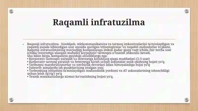RAQAMLI INFRATUZILMA 3