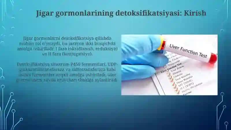 Jigarda gormonlarning zararsizlantirilishi, klinik ahamiyati 3