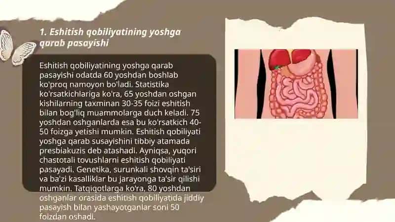 Eshitish va muvozanat a'zolarining yoshga bog'liq o'zgarishlar 3